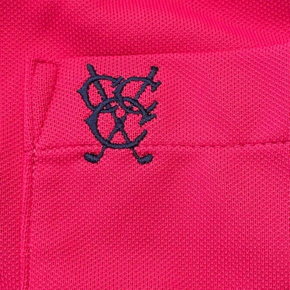RLX Ralph Lauren Performance Polo Shirt Pink SS Congressional Country Club XL - Picture 5 of 10